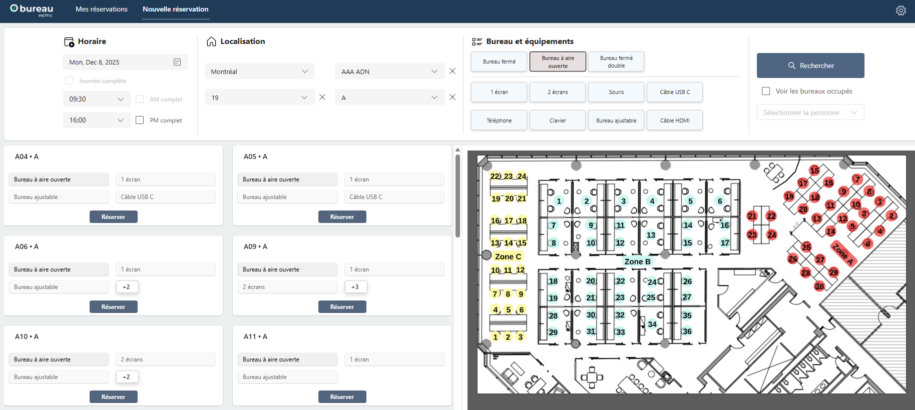 interface utilisateur obureau