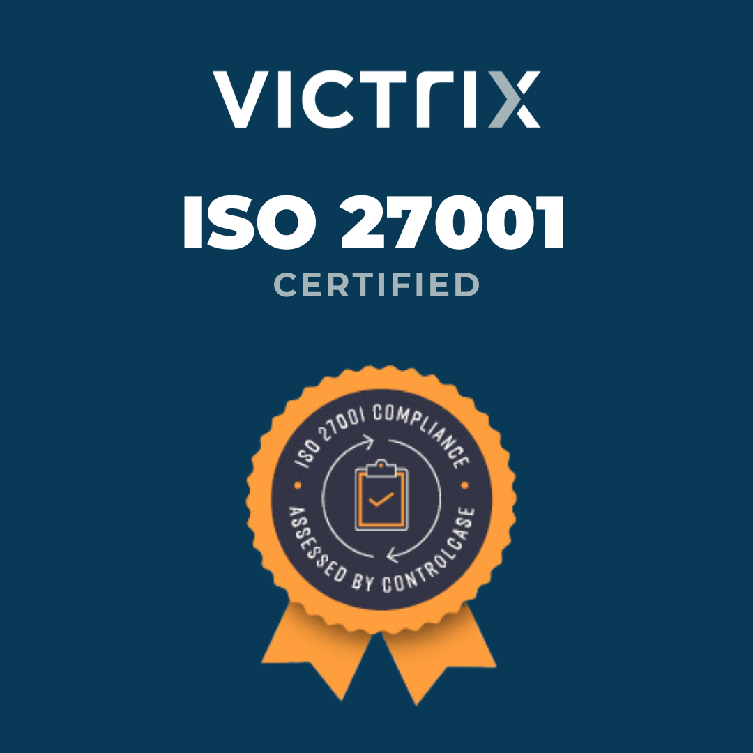 ISO 27001 certified for Victrix company
